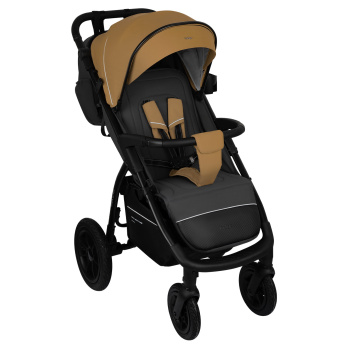 Коляска прогулочная Indigo EPICA XL AIR с сумкой бежевый