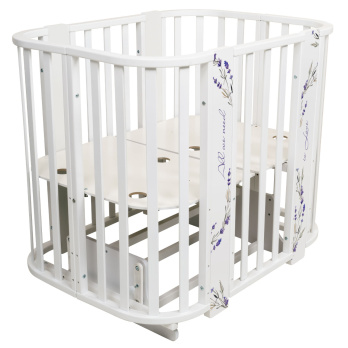 Кровать детская Indigo Baby Line 5 в 1 с поперечным маятником 