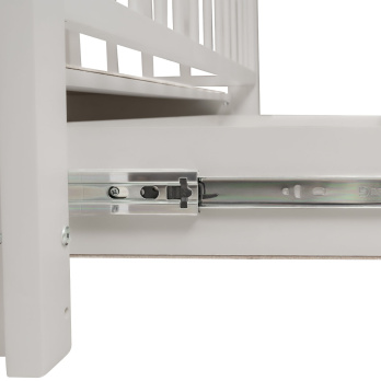 Кровать детская Indigo Norden маятник на колесах, ящик серый