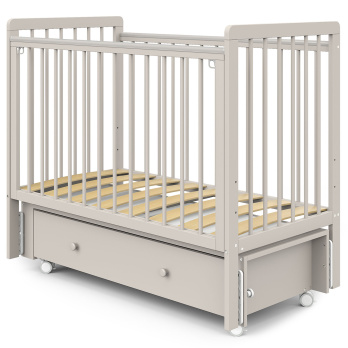 Кровать детская Indigo Vista маятник на колесах, ящик 