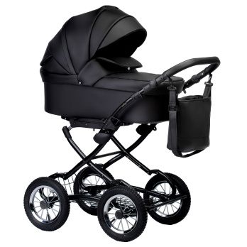 Коляска 2 в 1 Indigo BARBARA ECO Classic черный