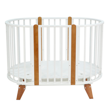 Кровать 6в1 Indigo СОФИЯ с универсальным маятником белый