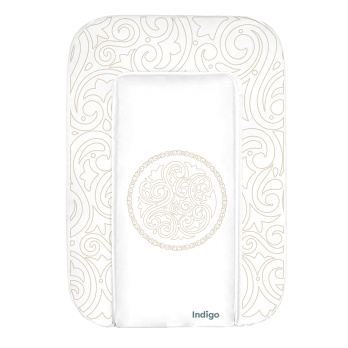 Матрасик для пеленания INDIGO 480*710 белый с принтом