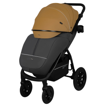 Коляска прогулочная Indigo EPICA XL AIR с сумкой бежевый