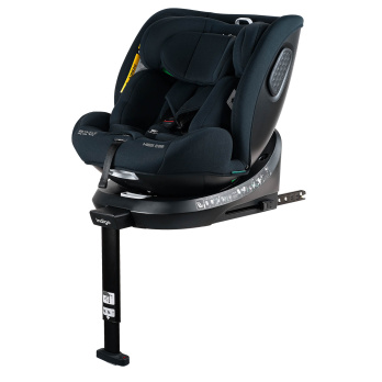Автокресло Indigo E-TRON ISOFIX I-SIZE, с упором, группа 0+1+2+3 (0-36 кг)  черный