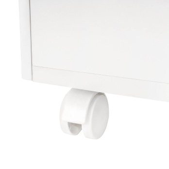 Комод Indigo Style 800/4 МДФ с узким пеленальным столиком белый