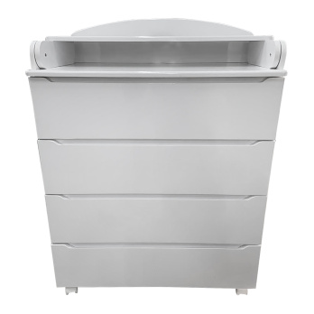 Комод Indigo Style 800/4 МДФ с широким пеленальным столиком белый