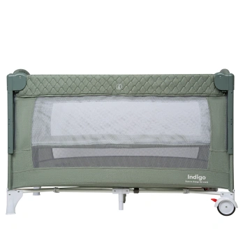 Кровать-манеж Indigo BON-BON (2 уровня) зеленый
