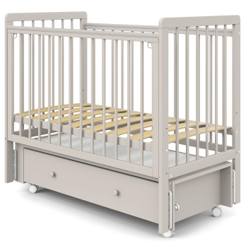 Кровать детская Indigo Vista маятник на колесах, ящик 