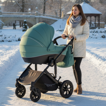 Коляска 3 в 1 Indigo COIN зеленый