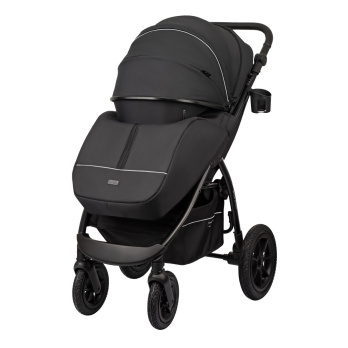 Коляска прогулочная Indigo EPICA XL AIR с сумкой черный