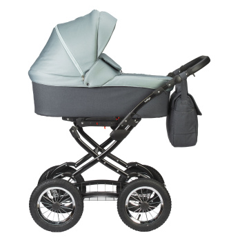 Коляска 2 в 1 Indigo CHARLOTTE Sity Classic 12" зеленый