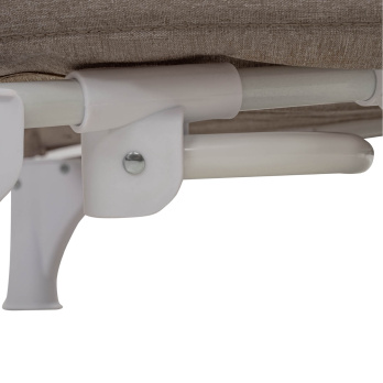 Кровать-манеж Indigo BON-BON TOY c маятником, (2 уровня) бежевый