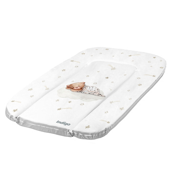 Матрасик для пеленания INDIGO 480*710 белый с принтом