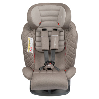 Автокресло INDIGO SMART+ Isofix, капюшон, подножка, 0+1+2+3 (0-36 кг) бежевый