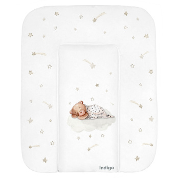 Матрасик для пеленания INDIGO 580*710 белый с принтом