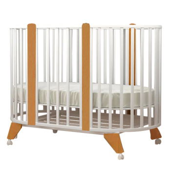 Кровать 6в1 Indigo СОФИЯ с универсальным маятником белый