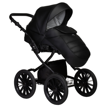 Коляска 2 в 1 Indigo MIO ECO Plus 14" черный