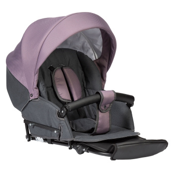 Коляска 2 в 1 Indigo CHARLOTTE Sity Classic 12" фиолетовый