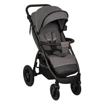 Коляска прогулочная Indigo EPICA XL AIR с сумкой серый