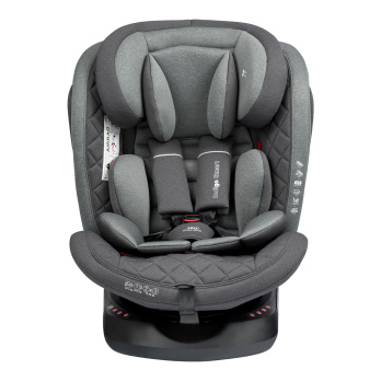 Автокресло INDIGO SMART Isofix 0+1+2+3 (0-36 кг) серый