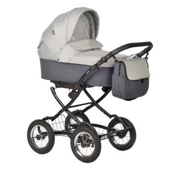Коляска-люлька Indigo BLUES Classic серый