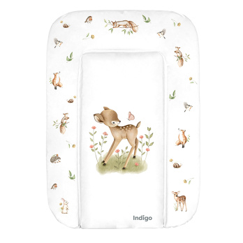 Матрасик для пеленания INDIGO 480*710 белый с принтом