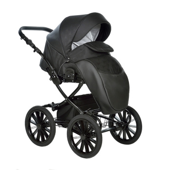 Коляска 2 в 1 Indigo PORTO Classic 14 черный