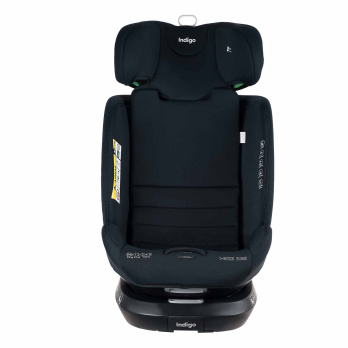 Автокресло Indigo E-TRON ISOFIX I-SIZE, с упором, группа 0+1+2+3 (0-36 кг)  черный