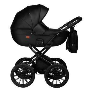 Коляска 2 в 1 Indigo MIO ECO Plus 14" черный