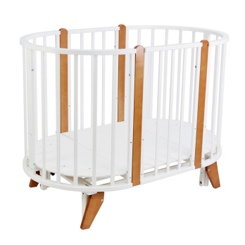 Кровать 6в1 Indigo СОФИЯ с универсальным маятником белый