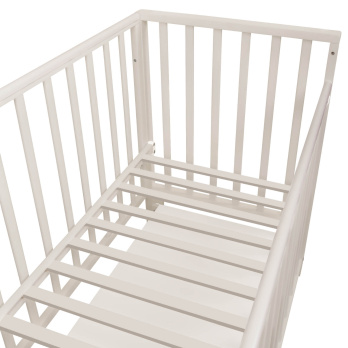 Кровать детская Indigo Norden маятник на колесах, ящик бежевый