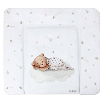 Матрасик для пеленания INDIGO 800*710 белый с принтом