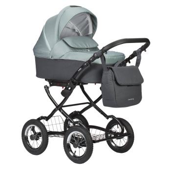 Коляска 2 в 1 Indigo CHARLOTTE Sity Classic 12" зеленый