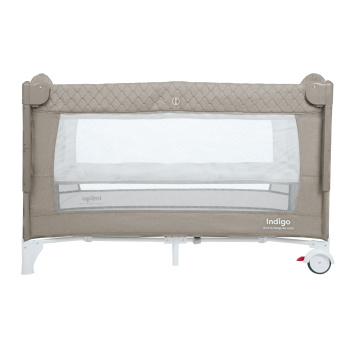 Кровать-манеж Indigo BON-BON (2 уровня) бежевый