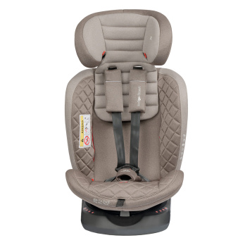 Автокресло INDIGO SMART Isofix 0+1+2+3 (0-36 кг) бежевый