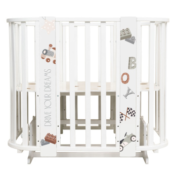 Кровать детская Indigo Baby Line 5 в 1 с поперечным маятником 